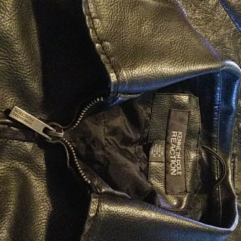 Leather coat